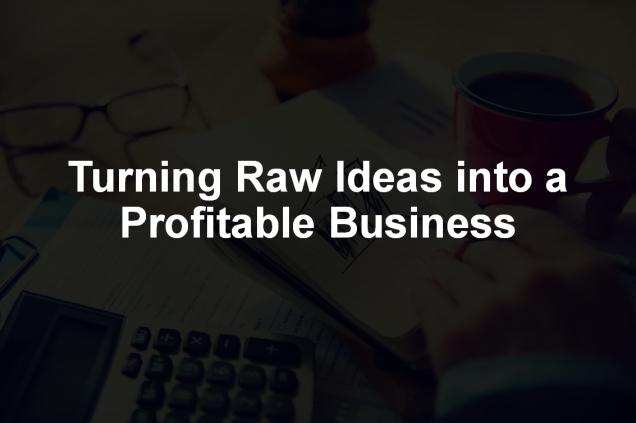Turning Raw Ideas into a Profitable Business
